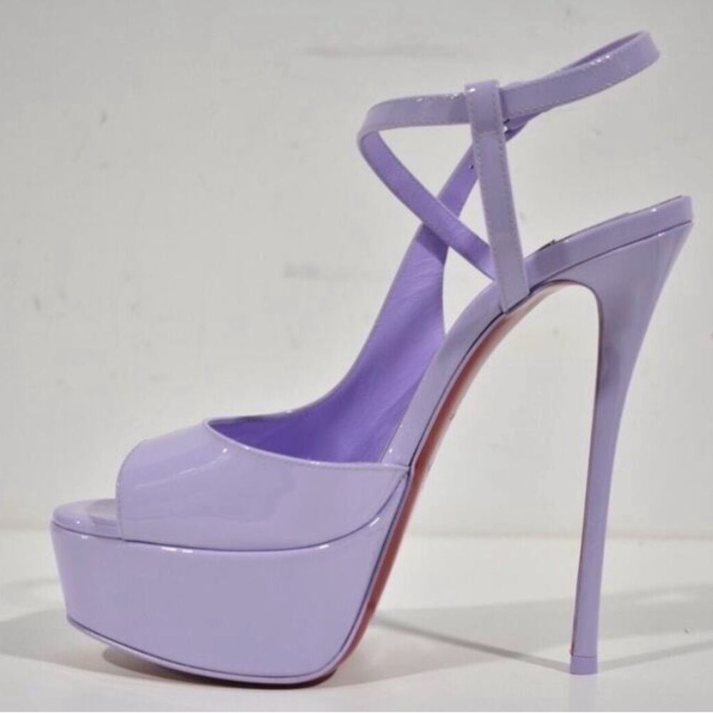 Christian Louboutin Lilac Platform Heels